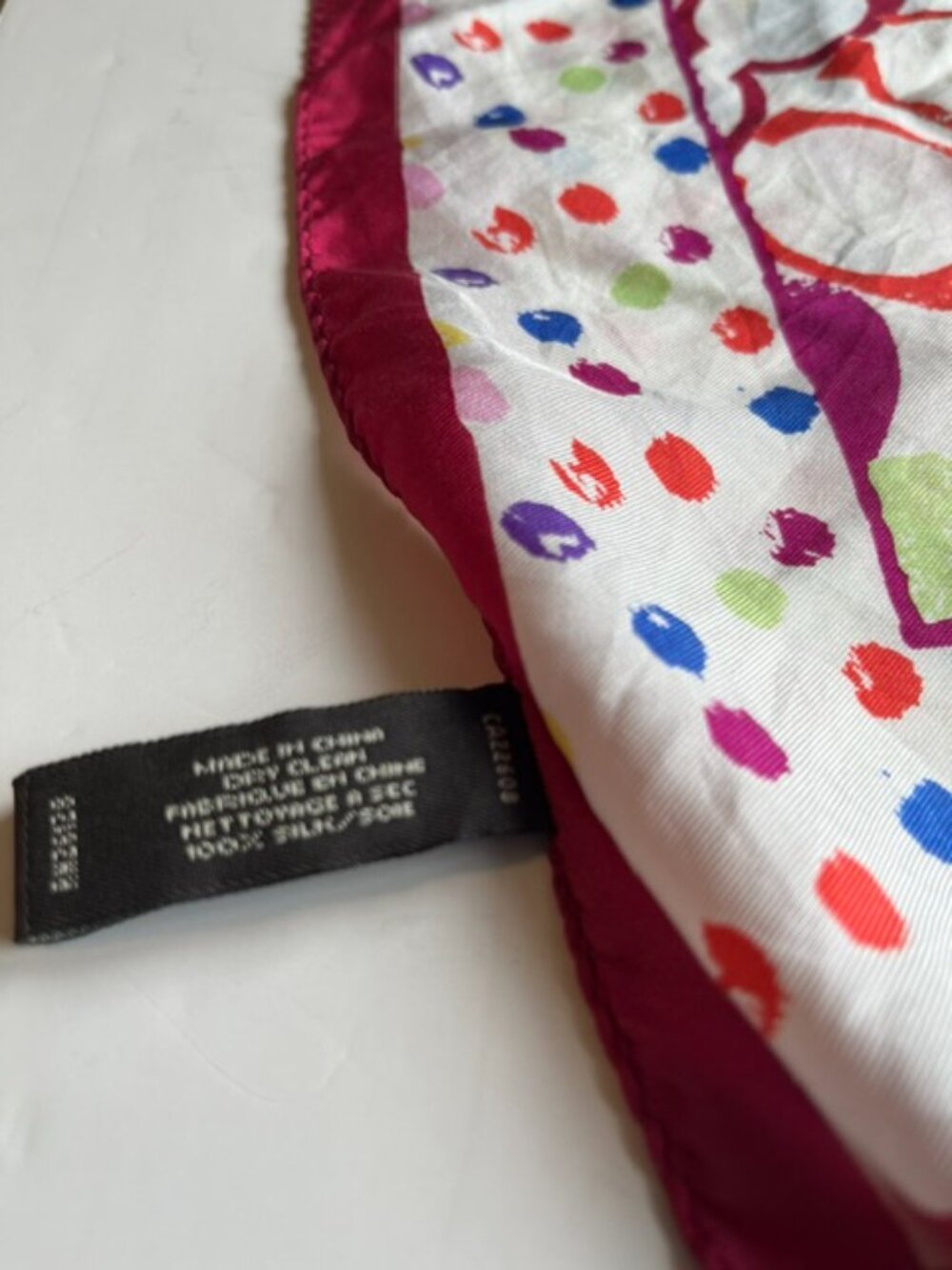 Coach vintage multicolor scarf. - Picture 4 of 5